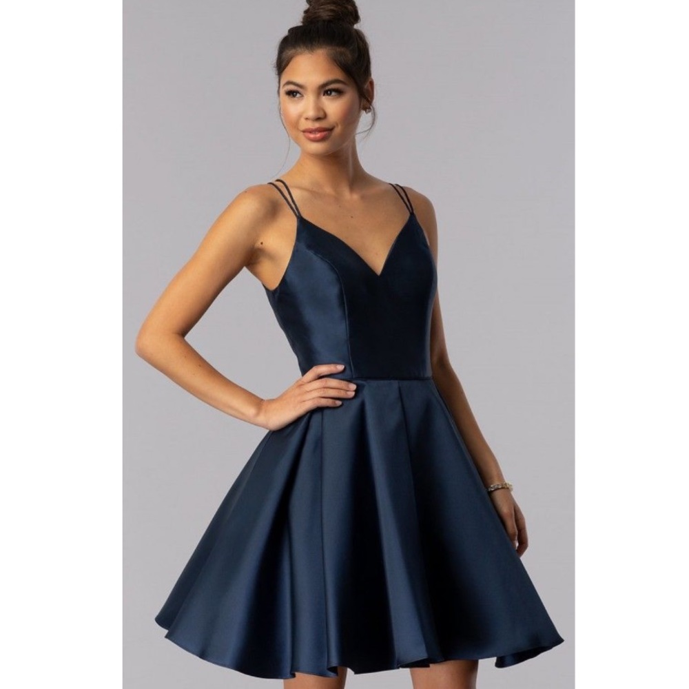Blue homecoming dress Alyce Paris